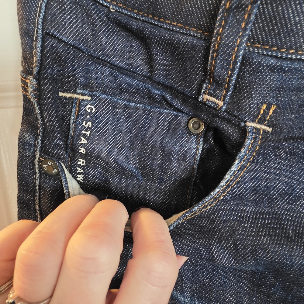 G-Star Men's Dark Blue Slim Jeans - Picture 4 of 7